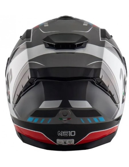 Casco Moto Nos Ns Mig Red Blue