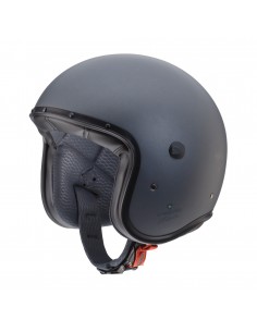 casco moto jet CABERG Ghost Legend nero opaco bianco